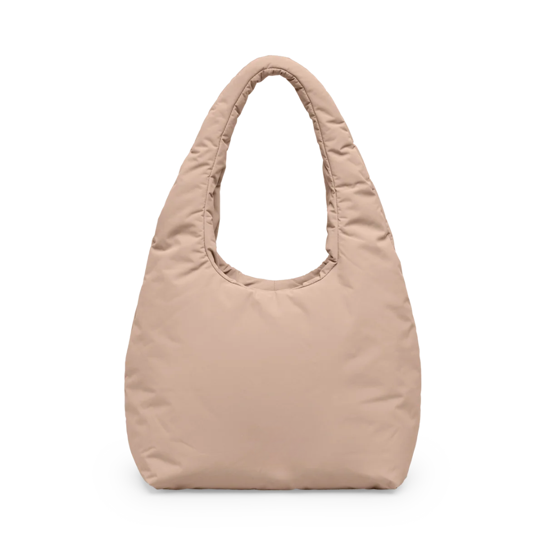 Transit puffer shoulder bag