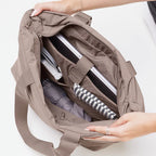 Kumo Puffer tote - Taupe