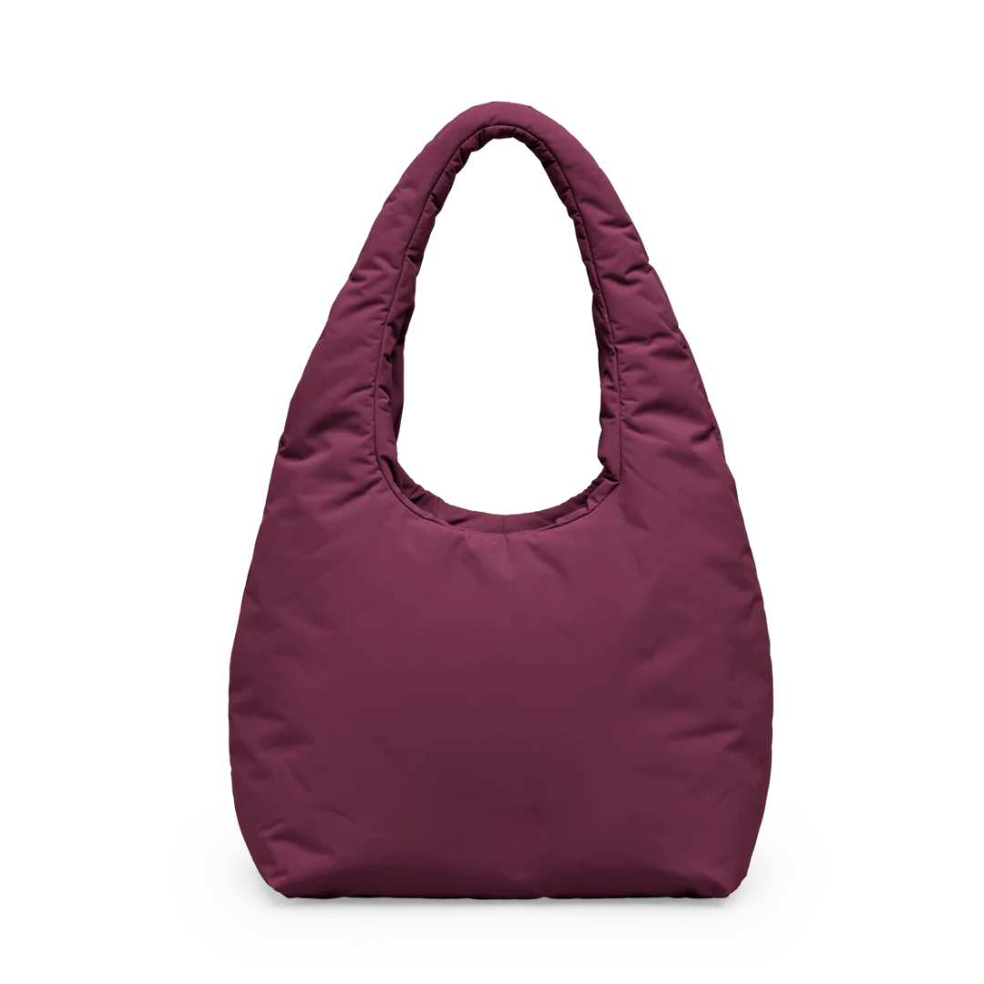 Transit puffer shoulder bag