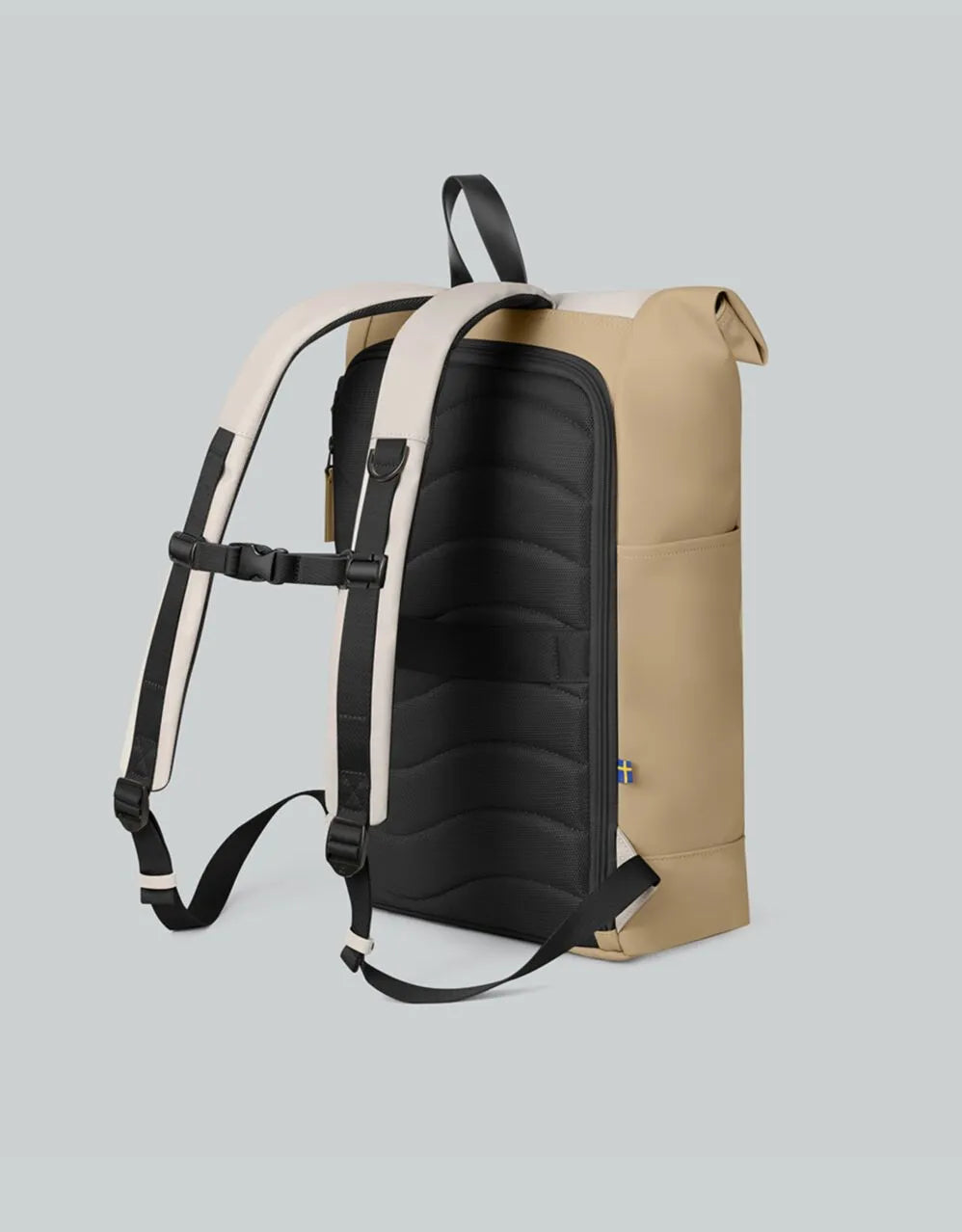 Tokyo Roll top bag - latte